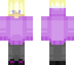 pink/purple hoddie person with black leggins