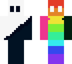 rainbow and black and white shade