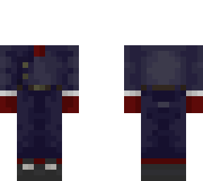 red, blue & white uniform