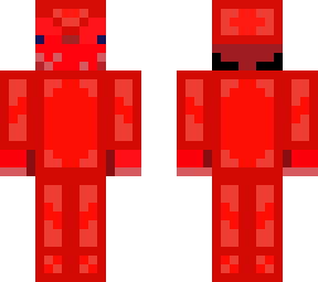 red gaming axolotl with ruby armor