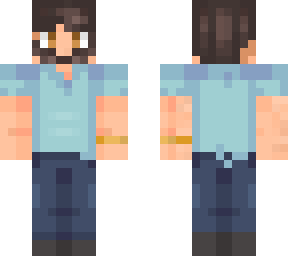 skin casual com bigode