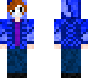 thyme (blue colorblock hoodie)