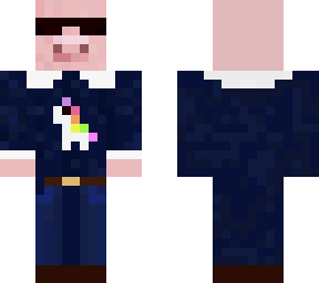 tux with unicorn pig