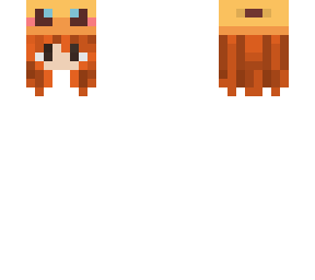 bee hat w/ red hair base