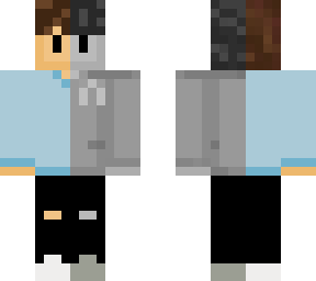 blue hoodie/ghost boy