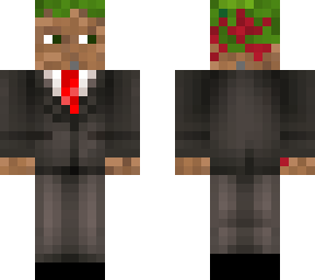 dirt man in suit partially corrupted