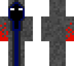 hooded figure with burning hand
