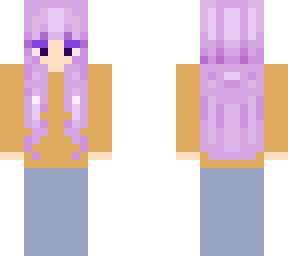 purple hair girl
