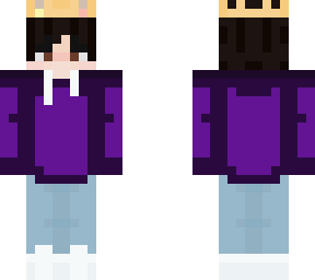 purple hoodie with crown guy