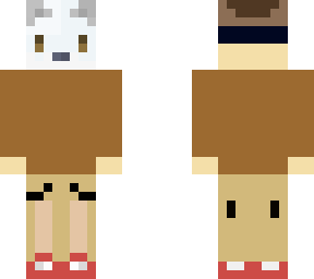 radiumm remake (artic fox boy with mask) brown shirt tan pants