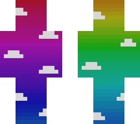 rainbow (with flower and cloud)