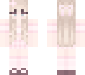aesthetic pink bunny flower girl