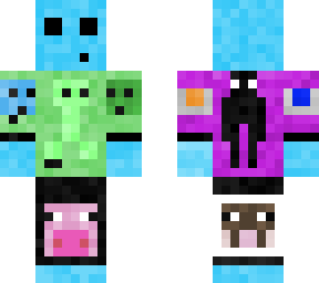 blue minecraft slime