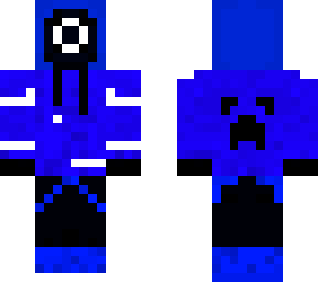 blue squid game w creeper on the back