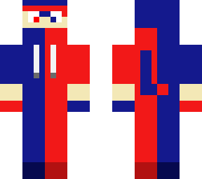 chico azul y rojo