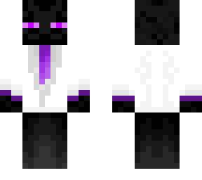 enderman in white suit