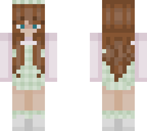 even more green and pink girl