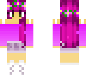 purple ombre girl