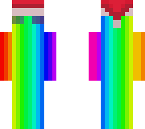 rainbow christmas enderman skin