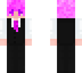 suit (pink hair)