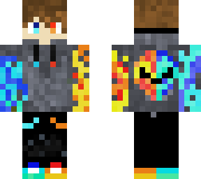fire and ice gamer boy