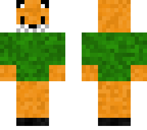 fox with green sweater