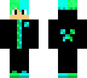 green+cyan gamer (without headphones)