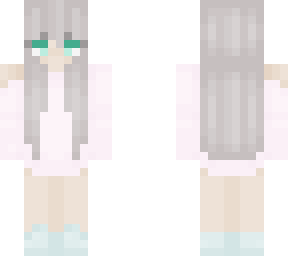 mint fox/wolf girl