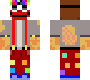 psyho guy with clown's mask