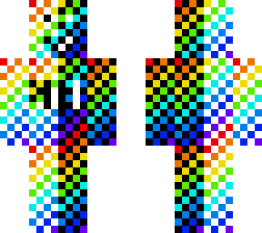 rainbow white bob and black rainbow bob are now fusied