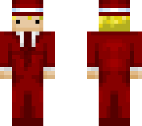 red suit