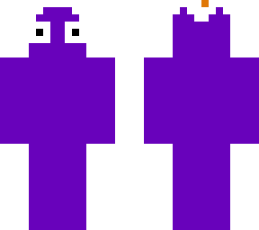 scared purple blob with egg on head