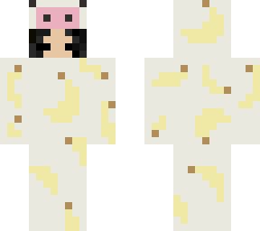 black haired banana onesie | Minecraft Skin
