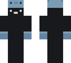 black skin with blue hat