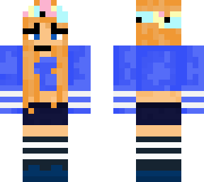 blue outfit, blondie girl