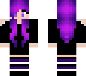 cute purple hair girl