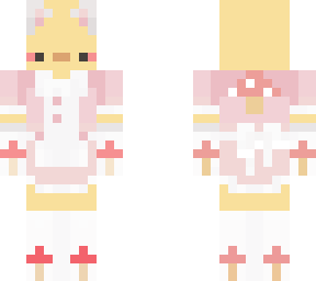 duck in maid dress by littlel3mon but i made it with mushrooms :3