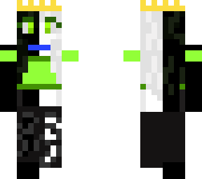 skin dla dziewczyn zielono czarno-biay