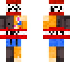 black axolotl and orange cat (holding a tnt, with shirt)  v2