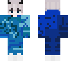 blue anime soft boy