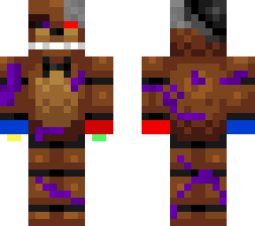 char animatronic corroded
