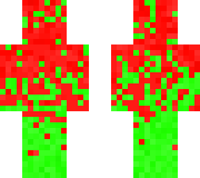green and red split