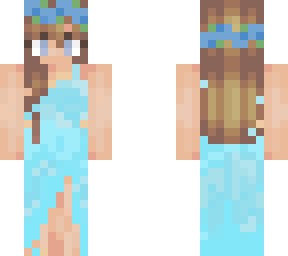 light blue flower queen