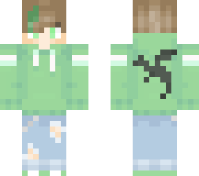 pastel green dragon boy