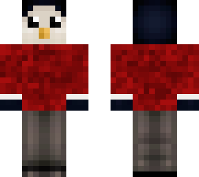 pinguin dark red