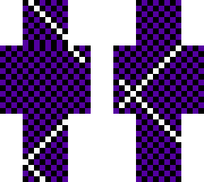 purple, black & white