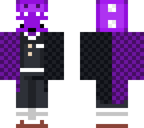 purple black haori dino