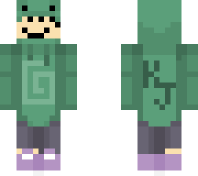 quackity wearing a kj frog hoodie (without beanie)