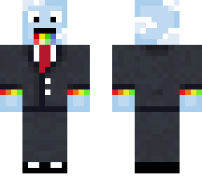 rainbow cloud in suit
