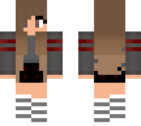 red and grey hoodie girl